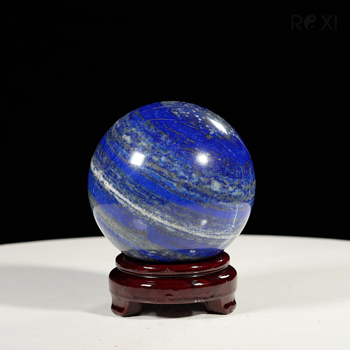 quả cầu lapis lazuli 2,46kg - Quả cầu xanh biển lapis lazuli 2,46kg - 11,6cm