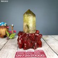 TRỤ ĐÁ THẠCH ANH VÀNG 1,22KG