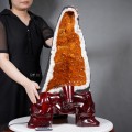 ĐỘNG THẠCH ANH VÀNG 31,9KG NGUYÊN ĐÁ - CAO 67CM