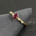 NHẪN NỮ RUBY VÀNG 10K - MS04