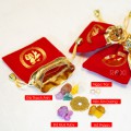 TÚI ĐỎ TÀI LỘC CAO CẤP (THẠCH ANH + NGỌC TRAI +RUBY + HỔ PHÁCH + HOA MAI KIM TIỀN ) - MẪU 2