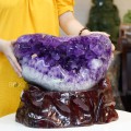 HỐC THẠCH ANH TÍM  - TINH THỂ THẠCH ANH TÍM 28,2KG - CAO 33CM