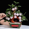CÂY ĐÀO ĐÁ THẠCH ANH HỒNG 13 QUẢ ~ 2,6KG (MẪU 3)