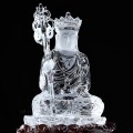 TƯỢNG ĐỊA TẠNG VƯƠNG BỒ TÁT THẠCH ANH TRẮNG VIP 3,7KG (NGUYÊN ĐÁ)