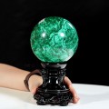 QUẢ CẦU ĐÁ KHỔNG TƯỚC MALACHITE (ĐÁ LÔNG CÔNG) 2,66KG - 11,2CM