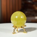QUẢ CẦU THẠCH ANH VÀNG 0,63KG - 7,8CM