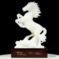 TƯỢNG NGỰA ĐÁ PHONG THỦY NGỌC ONYX TRẮNG 10,62KG - 48CM (NGUA139)
