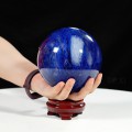 QUẢ CẦU MÀU XANH BIỂN OBSIDIAN 2,18KG - 12,3CM