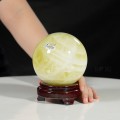 QUẢ CẦU THẠCH ANH VÀNG 1,83KG - 11CM
