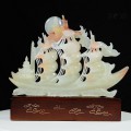 THUYỀN BUỒM - THUẬN BUỒM XUÔI GIÓ NGỌC ONYX TRẮNG 42CM (MẪU 1)