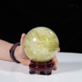 QUẢ CẦU THẠCH ANH VÀNG 1,24KG - 9,6CM