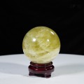 QUẢ CẦU THẠCH ANH VÀNG 1,38KG - 10CM