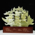 THUYỀN BUỒM PHONG THỦY NGỌC ONYX 40CM (MẪU 4)