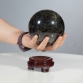 QUẢ CẦU THẠCH ANH ĐEN 1,59KG - 10,3CM