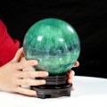 QUẢ CẦU FLUORIT XANH NGỌC 5,54KG - 15CM