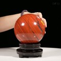 CẦU NGỌC BÍCH ĐỎ JASPER 3,58KG - 13,4CM