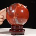 CẦU NGỌC BÍCH ĐỎ JASPER 6,21KG - 16,2CM