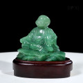 TƯỢNG CHÚ TIỂU THẠCH ANH XANH 14CM