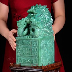 ẤN RỒNG THẠCH ANH XANH 19,12KG