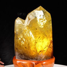 TRỤ ĐÁ THẠCH ANH VÀNG 12,4KG (NGUYÊN ĐÁ) - 40CM