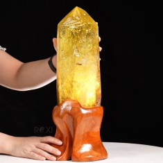 TRỤ ĐÁ THẠCH ANH VÀNG 4,81KG (NGUYÊN ĐÁ) - 39CM