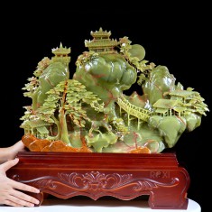 TÁC PHẨM BỒNG LAI TIÊN CẢNH NGỌC ONYX XANH 17,88KG