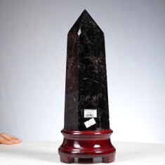 TRỤ ĐÁ THẠCH ANH ĐEN 2,37KG (NGUYÊN ĐÁ) - 31,5CM