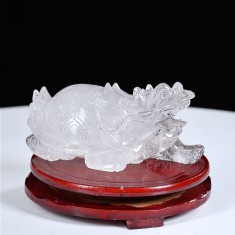 LONG QUY THẠCH ANH TRẮNG 0,95KG - 15CM