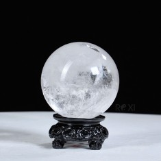 QUẢ CẦU THẠCH ANH TRẮNG 6A 0,88KG - 8,5CM