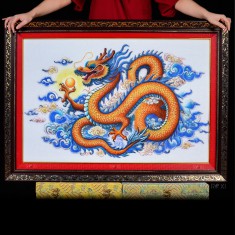 TRANH ĐÁ QUÝ THIÊN LONG NHẢ NGỌC (106 * 76CM)