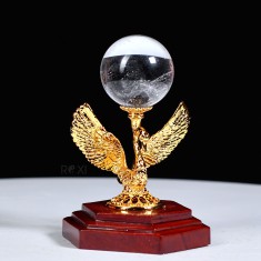 QUẢ CẦU THẠCH ANH TRẮNG VIP 5 CM + ĐẾ THIÊN NGA
