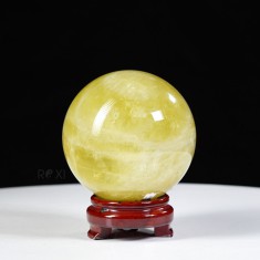 QUẢ CẦU THẠCH ANH VÀNG 1A 2,13KG - 11,6CM
