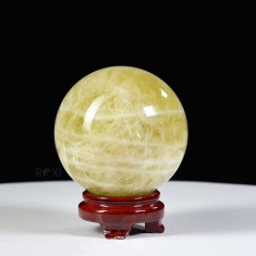 QUẢ CẦU THẠCH ANH VÀNG 1A 2,2KG - 11,6CM