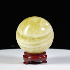 QUẢ CẦU THẠCH ANH VÀNG 1A 2,2KG - 11,6CM