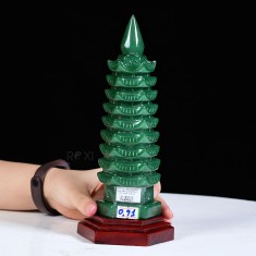 THÁP VĂN XƯƠNG THẠCH ANH XANH 0,91KG