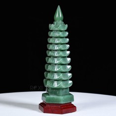 THÁP VĂN XƯƠNG THẠCH ANH XANH 1,38KG