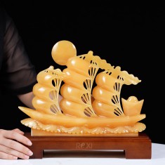 THUYỀN BUỒM - THUẬN BUỒM XUÔI GIÓ NGỌC HOÀNG LONG 30CM (1)