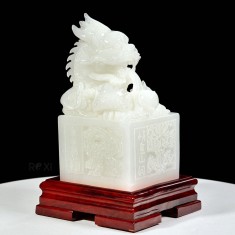 ẤN RỒNG BẠCH NGỌC 25CM