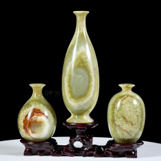 BỘ 3 BÌNH HÚT LỘC NGỌC ONYX XANH (MẪU 14)