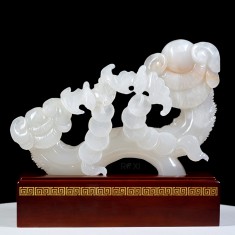 GẬY NHƯ Ý NGỌC ONYX TRẮNG 32CM (MẪU 1)