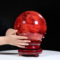 QUẢ CẦU ĐÁ OBSIDIAN ĐỎ 10,9KG - 21,2CM