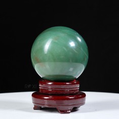 QUẢ CẦU THẠCH ANH XANH 2,47KG - 12,2CM