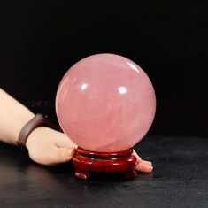 QUẢ CẦU THẠCH ANH HỒNG 3A 2,4KG - 12,4CM