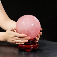 QUẢ CẦU THẠCH ANH HỒNG 3A 2,9KG - 12,9CM