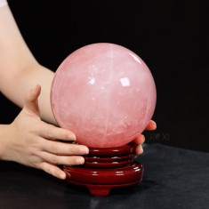 QUẢ CẦU THẠCH ANH HỒNG 3A 4,5KG - 14,8CM