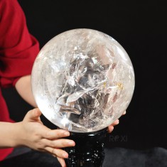 QUẢ CẦU THẠCH ANH TRẮNG 12A 11,1KG - 20,2CM