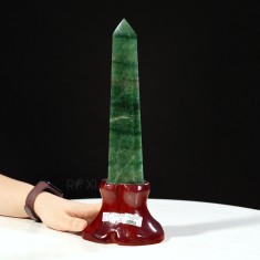 TRỤ ĐÁ THẠCH ANH XANH 0,9KG (MẪU 1) - 30CM