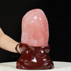 ĐÁ TRẤN THẠCH ANH HỒNG 4,17KG (NGUYÊN ĐÁ) - 31CM