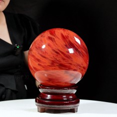 QUẢ CẦU ĐÁ OBSIDIAN ĐỎ 11,4KG - 21,4CM (CD196)