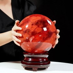 QUẢ CẦU ĐÁ OBSIDIAN ĐỎ 11,7KG - 21,6CM (CD682)
